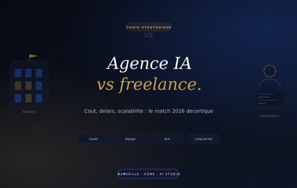 Comparatif Agence IA vs Freelance — quel choix pour votre PME