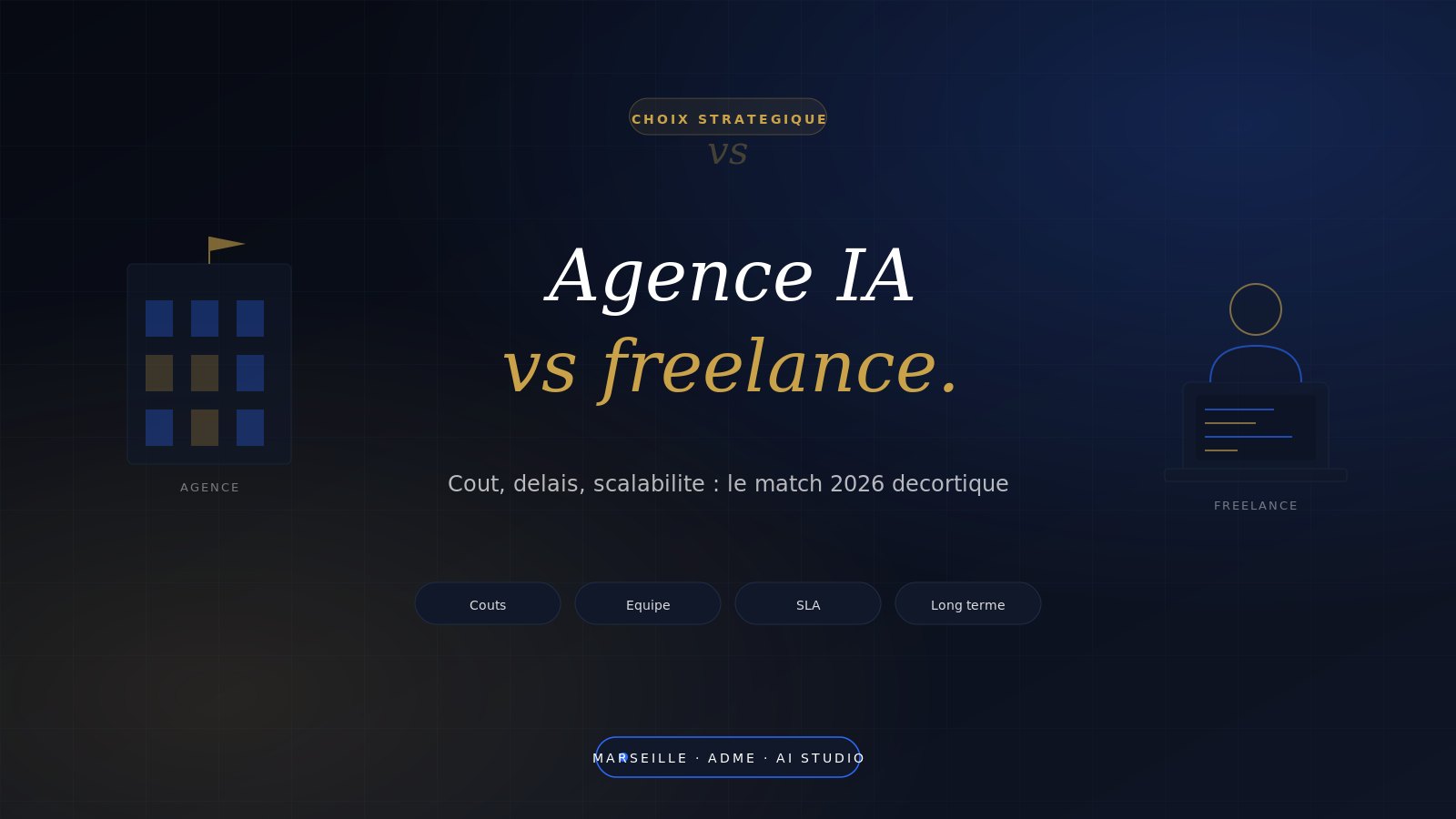 Agence IA vs Freelance : Pourquoi choisir une agence spécialisée en 2026