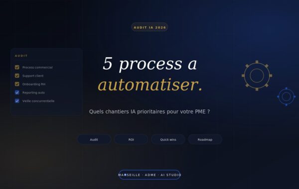 Audit IA : 5 process à automatiser en priorité dans votre PME