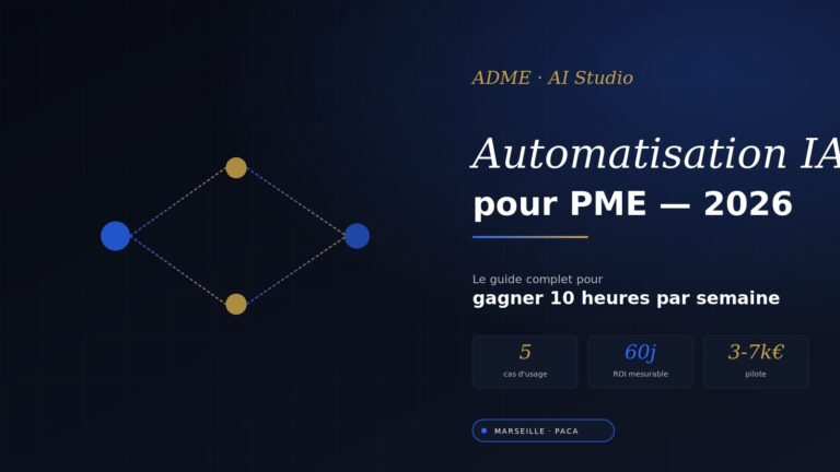 Automatisation IA pour PME : le guide complet 2026 pour gagner 10 heures par semaine
