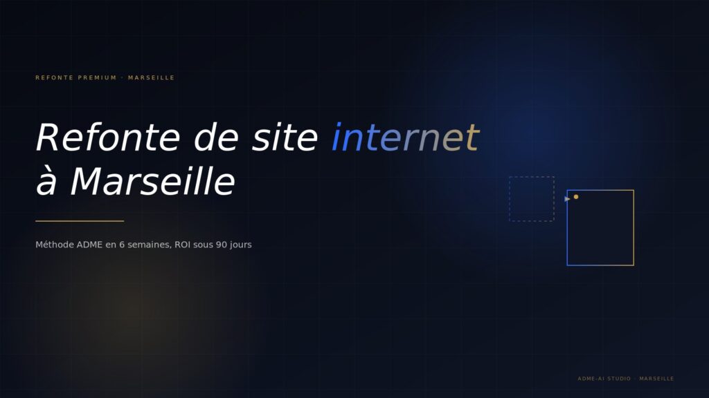 Refonte de site internet à Marseille - méthode ADME 2026