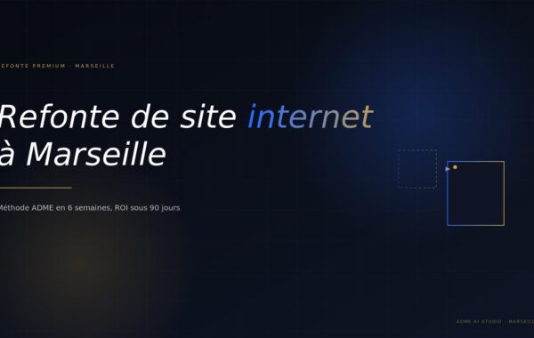 Refonte de site internet à Marseille - méthode ADME 2026
