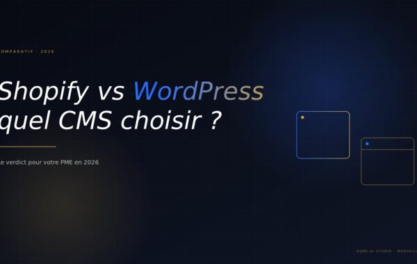 Shopify vs WordPress 2026 - comparatif pour PME - ADME-AI Studio