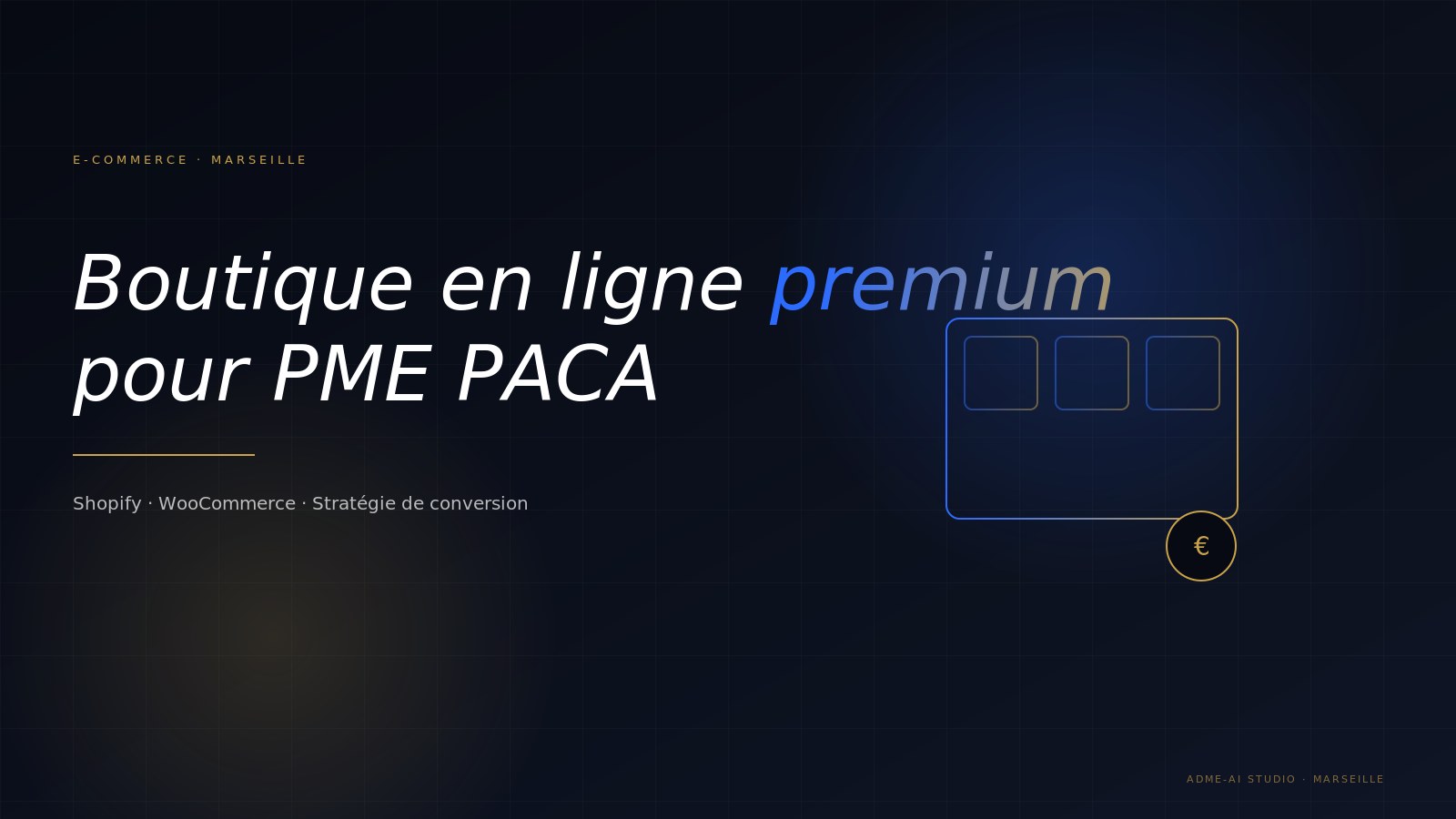 Site e-commerce à Marseille : la méthode ADME pour PME France