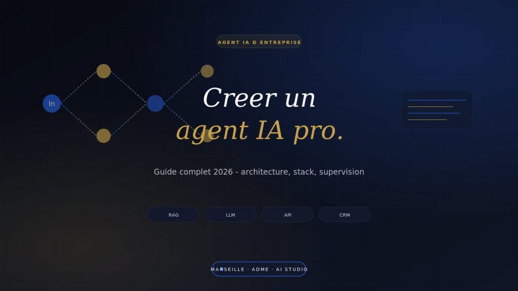 Architecture d'un agent IA d'entreprise : LLM + RAG + outils