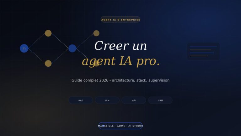 Créer un agent IA pour votre entreprise : Guide complet 2026