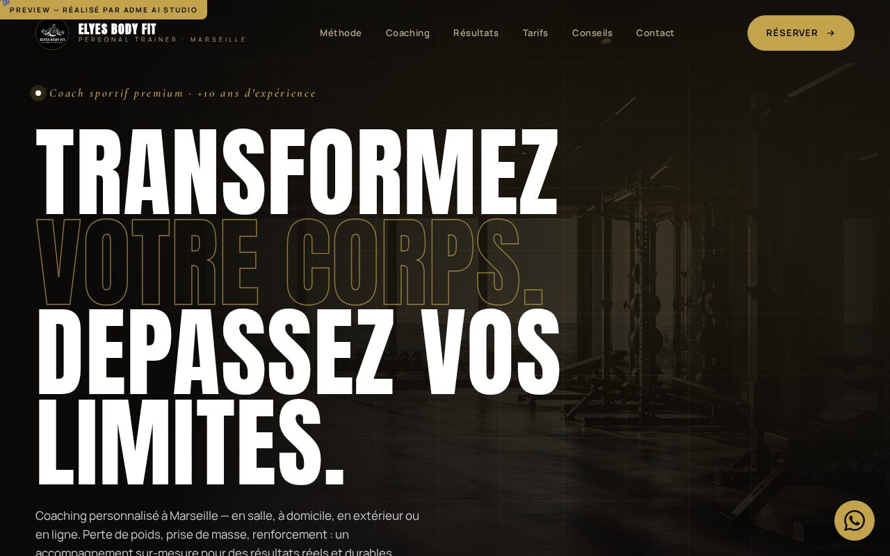 Elyes Bodyfit Luxe — Variation premium coach