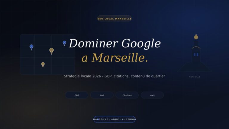 SEO Local Marseille : Comment dominer Google sur votre quartier en 2026