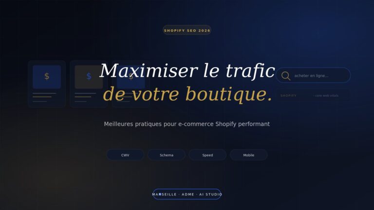Shopify SEO 2026 : Les Meilleures Pratiques pour Maximiser le Trafic de Votre Boutique en Ligne